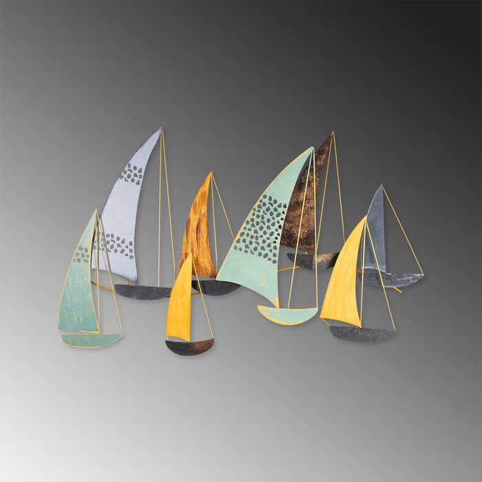 Wallity Yavuz Escultura de Pared de Metal Multicolor